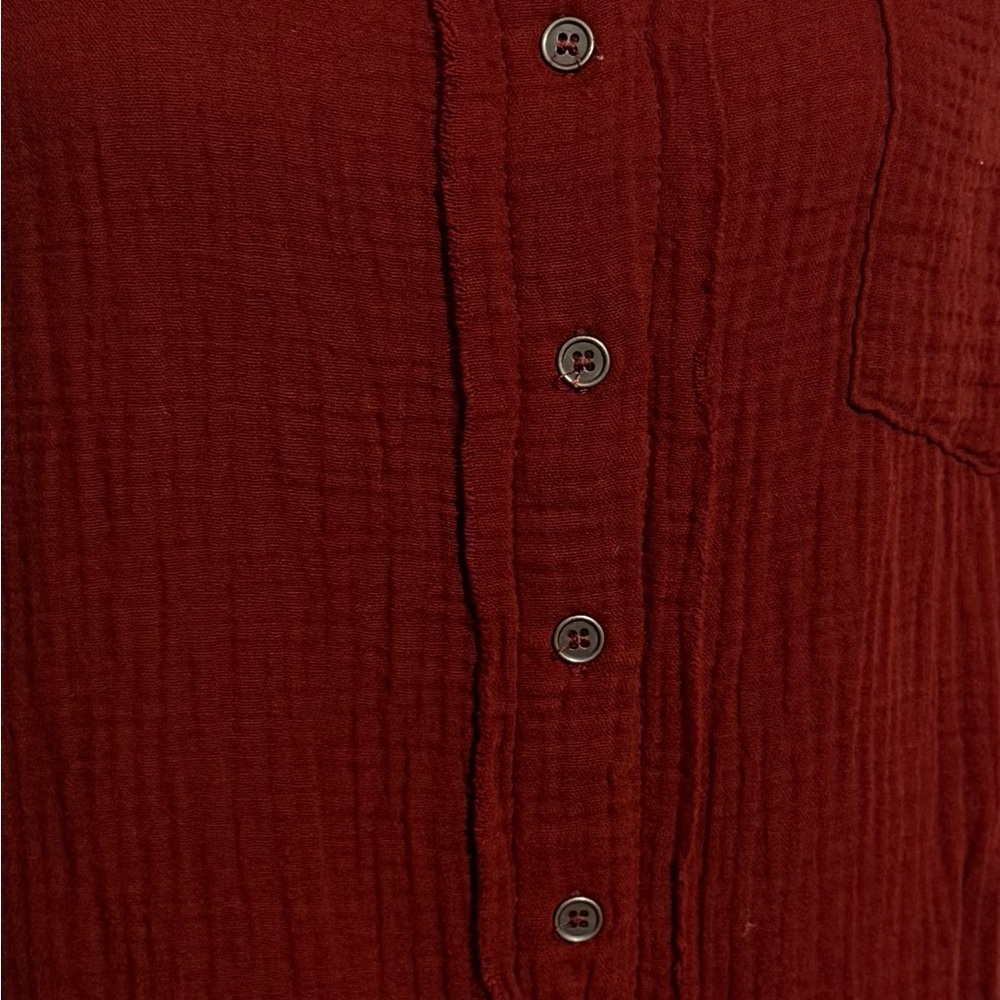 Rust Button-Up Shirt - Picture 3 of 3